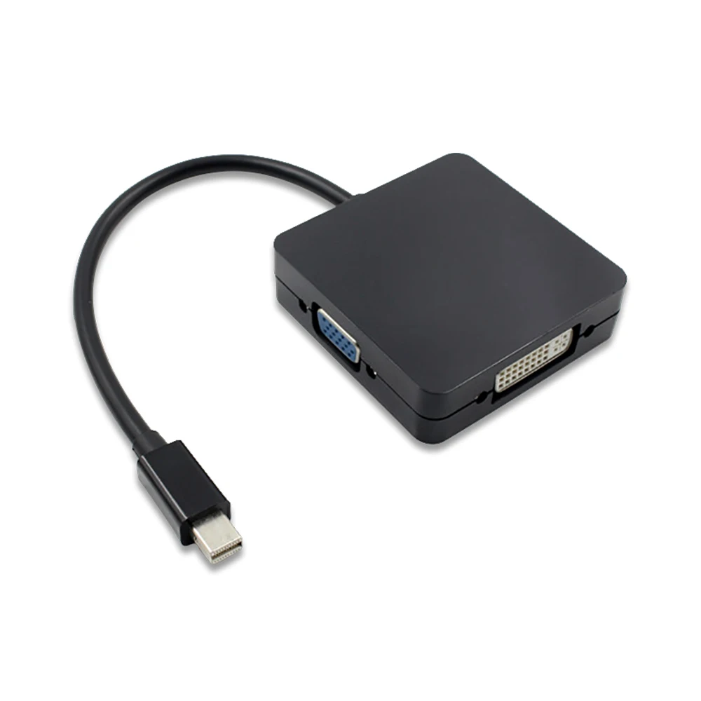 3 в 1 Мини DP Дисплей порт HDMI/DVI/VGA дисплей порт кабель адаптер для iMac Late 2009 Macbook Pro Mid 2010