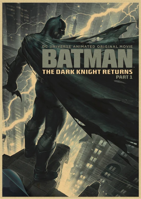 Batman Poster DC Justice League Komik Hero Home Furnishing Dekorasi Kraft  Poster Film Gambar Core Stiker Dinding