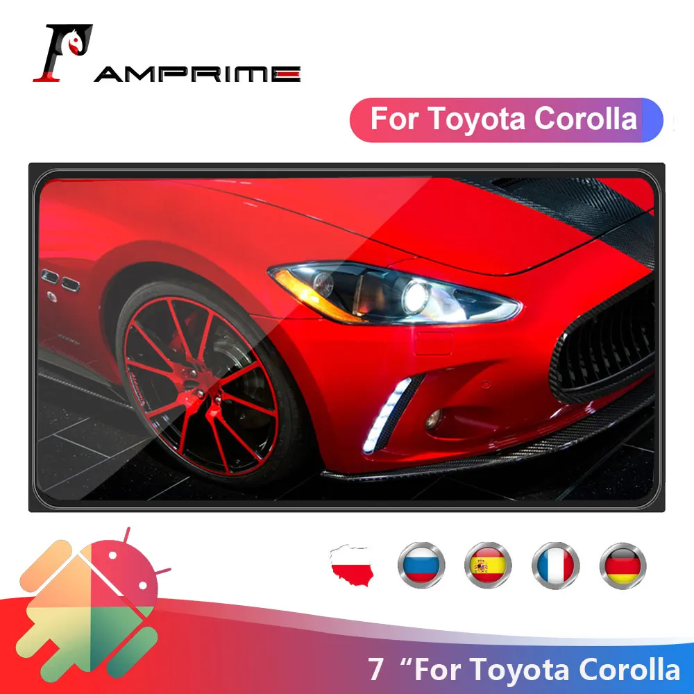 AMPrime Android 2 Din автомобильный радиоприемник 7 ''емкостный сенсорный экран MP5 плеер