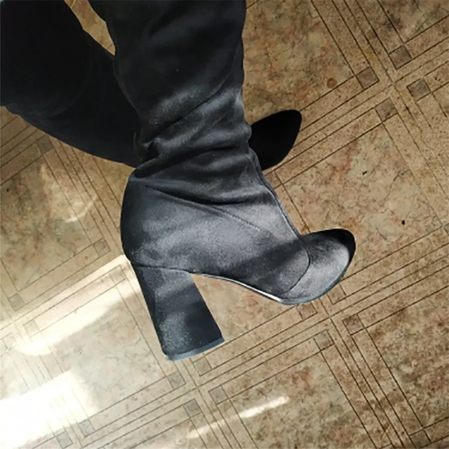 

botas largas mujer female winter 2019 High Soft Comfortable Sleeve Keep Warm boots Woman