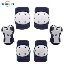 Skybulls 6 шт./компл. Спорт Защитная Шестерни комплект наколенники Налокотники протектор катания на велосипеде роликовая защита для детей