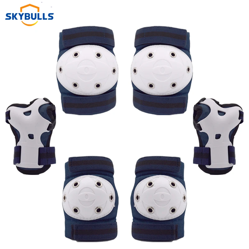 

Skybulls 6pcs/set Sport Safety Protective Gear Set Knee Pads Elbow Protector Skating Cycling Roller Protection For Kids Children