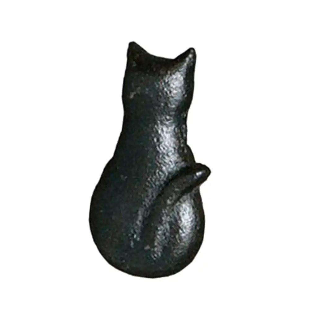 Cast Iron Cat Shaped Door Handle Pull Knob Drawer Knobs Cabinet