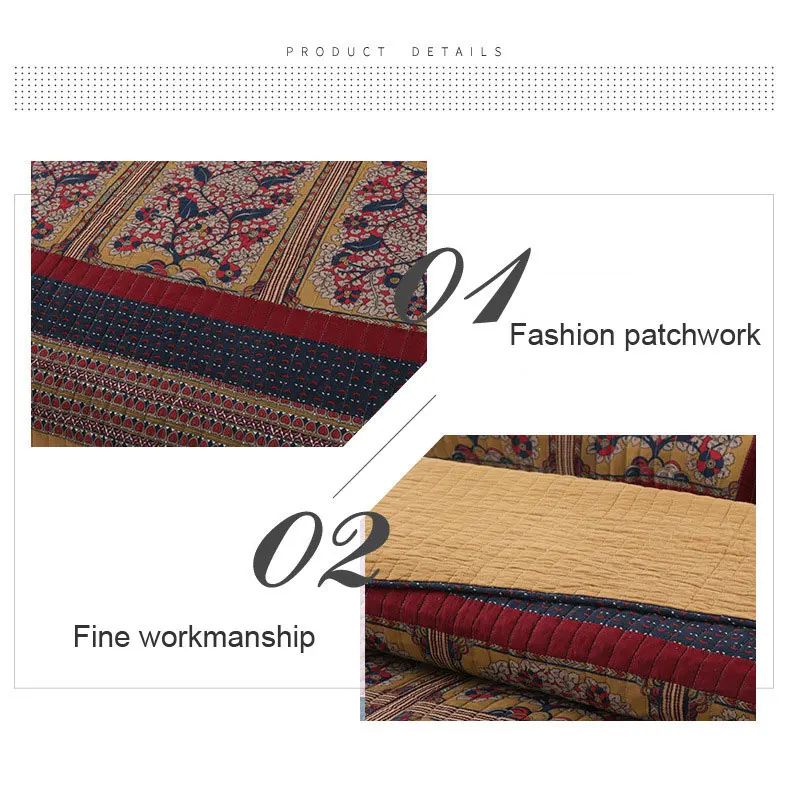 3 шт. винтажные разноцветные покрывала для кровати|Покрывало| |