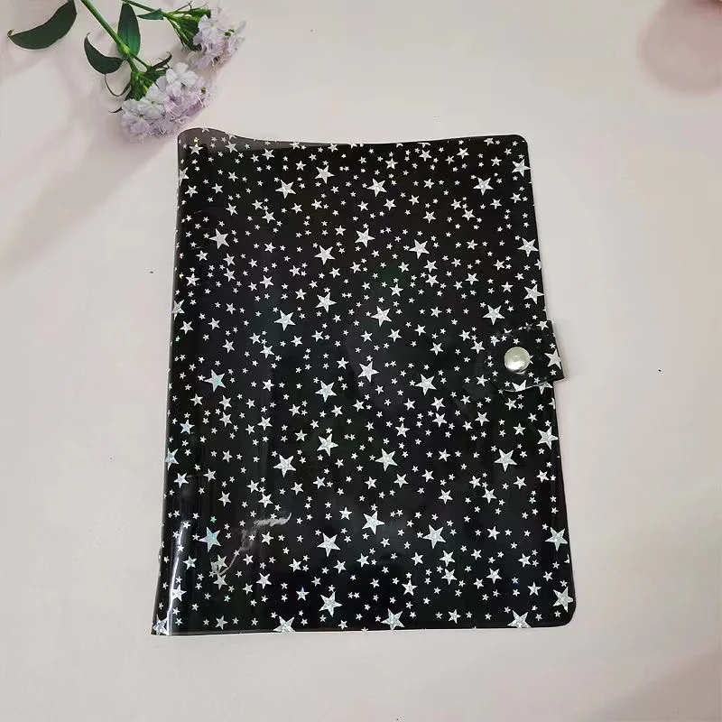 SKYSONIC A5 Star Binder Cover-Loose Leaf Refill Dairy-Bullet Transparent PVC Case Photo Organizer Album Stationery Supplies 6