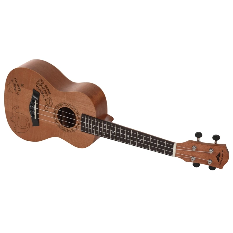 Концертная Гавайская гитара 23 дюймов Oguman Ukelele 23 дюймов Uke 4 струна Гавайская гитара с палисандр гриф Классическая головка гитары Elep