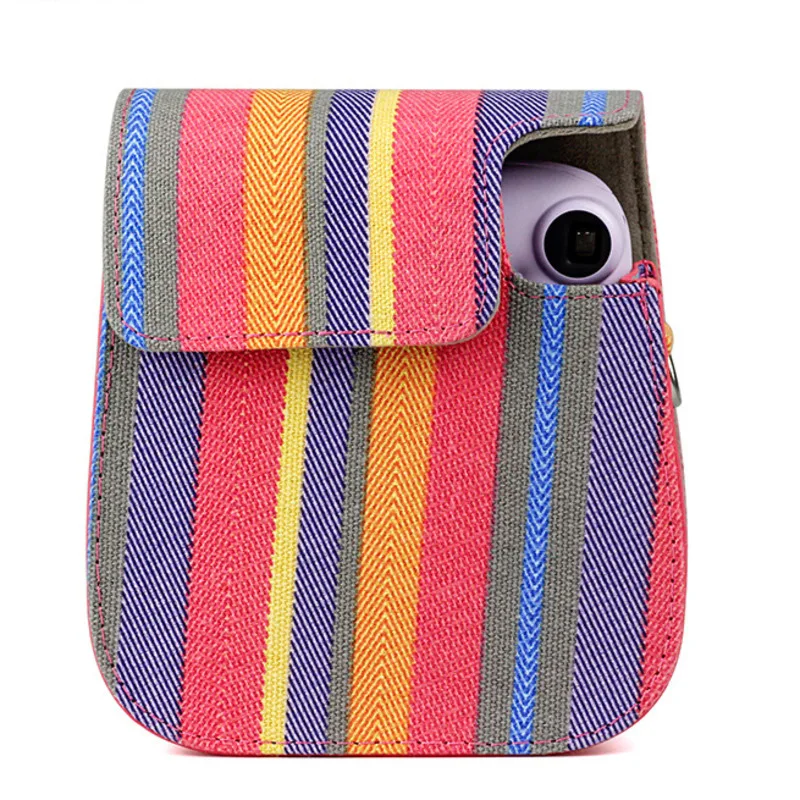 FUJIFILM Instax Mini 11 Mini11 Polaroid Camera Bag Colors Vintage PU Leather Case Shoulder Strap Pouch Carry Cover Protection camera bag purse Bags & Cases