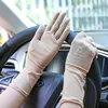 Women Embroidery Summer Driving Gloves Thin Blocking Ultraviolet Sunscreen High Elastic Performance Dance Etiquette Gloves ► Photo 2/6