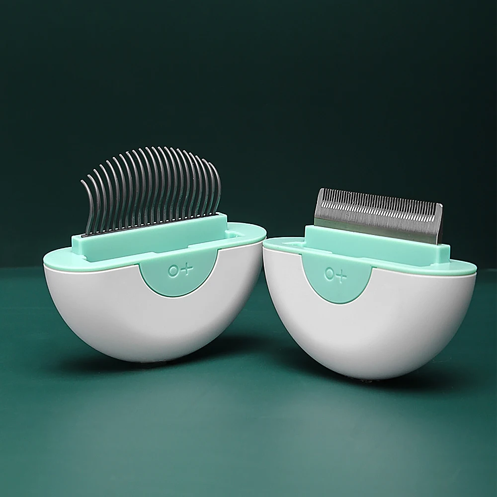 Pet Cat Dog Grooming Comb Double-Headed 2 Usages Massage Hair Removal Brush for Dogs Grab Floating | Дом и сад
