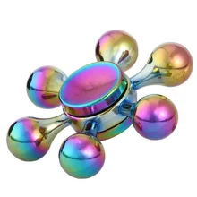 Радуга Цвет Спиннер шесть рук капли воды гироскоп металлический колесо алюминиевый сплав Спиннер антистресс на каждый день Антистресс игрушка подарок