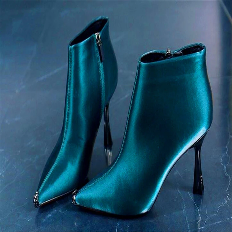 bottine femme bleu roi