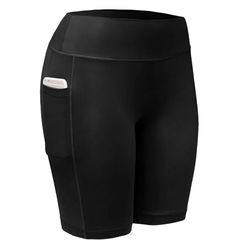 Спортивные штаны для фитнеса, Стрейчевые трусики, эластичные уличные спортивные шорты для йоги, компрессионные шорты, повседневные эластичные супер мягкие женские шорты