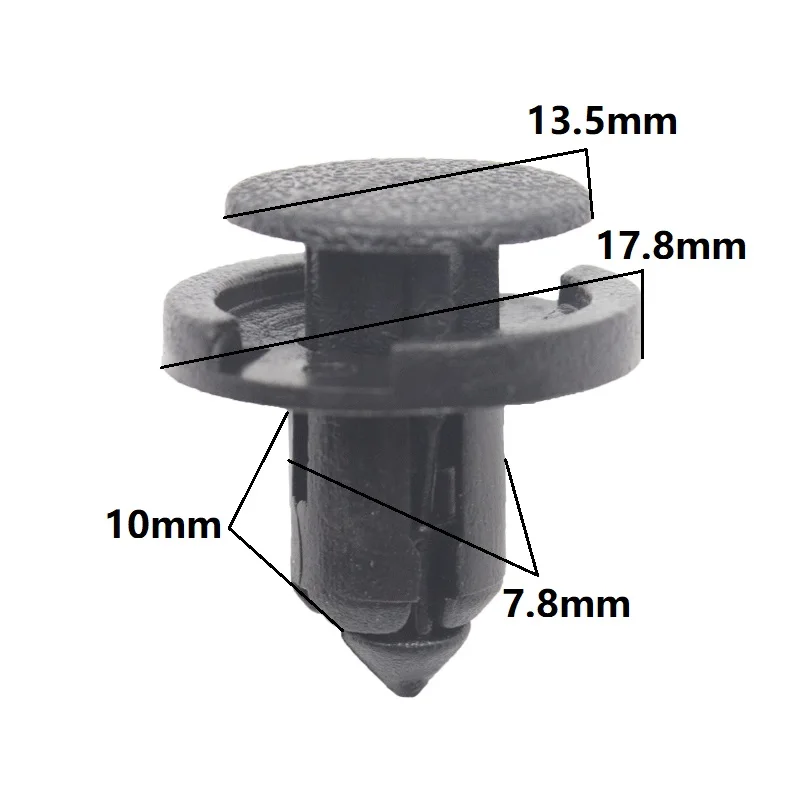 

Auto Bumper Splash Shield Cover Moulding Push-Type Retainer Clips For Honda
