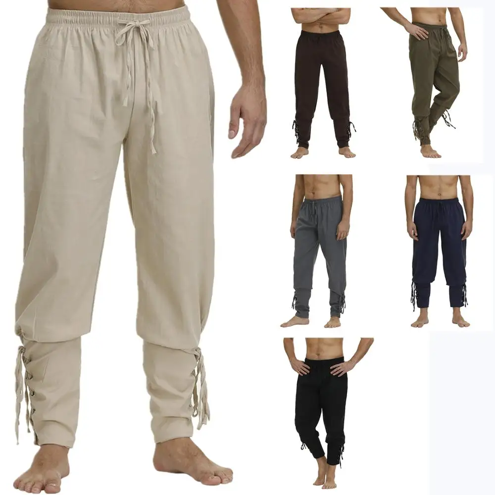 Pirate Pants For Men Viking Cosplay 