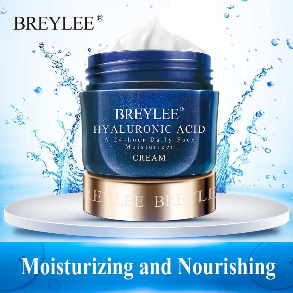 

BREYLEE Hyaluronic Acid A 24-hour Daily Moisturizer Facial Cream Whitening Nourishing Acne Treatment Face Cream Beauty Skin Care