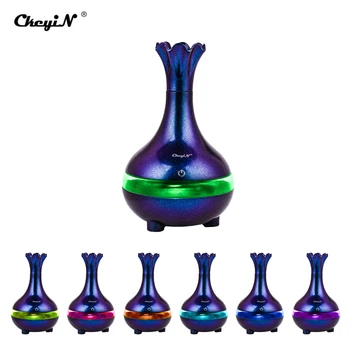 

Ultrasonic Humidifier Tulip Vase Cool-Mist Atomizer Aromatherapy Essential Oil Diffuser 7 Color LED Lights Diffuser Air purifier