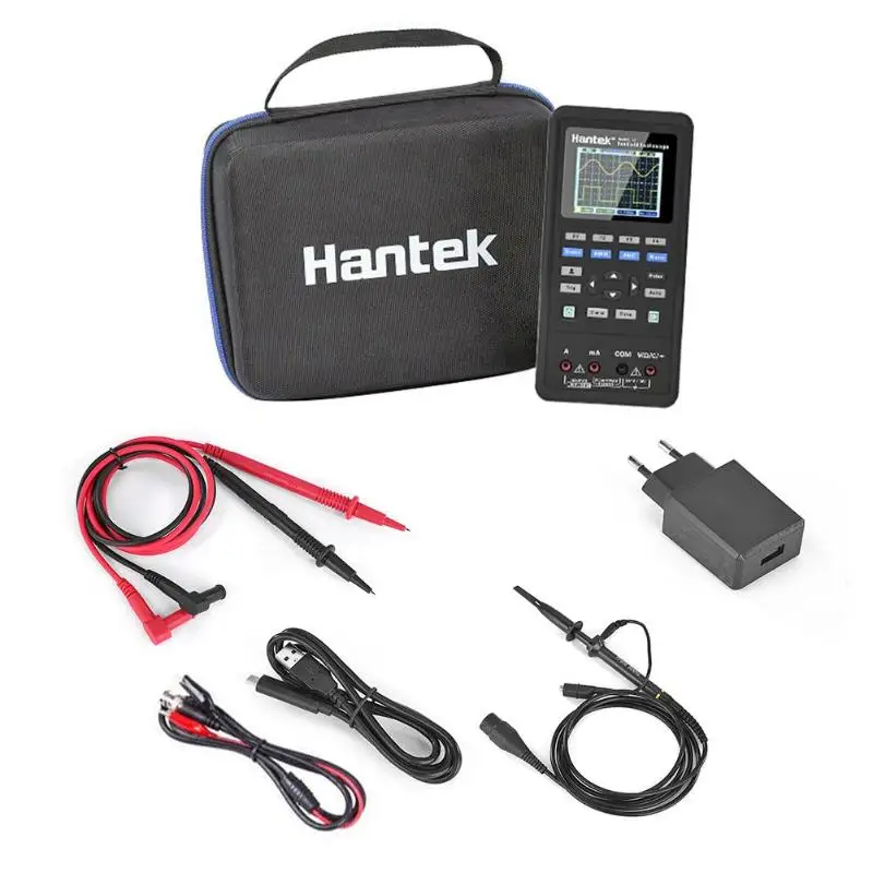 Hantek 3 в 1 цифровой осциллограф+ генератор сигналов+ мультиметр(2C42 EU