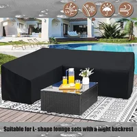 15 sizes Corner Outdoor Sofa Cover Garden Rattan Corner Furniture Cover V Shape L ShapeWaterproof Sofa Protect Set Dust Covers 1