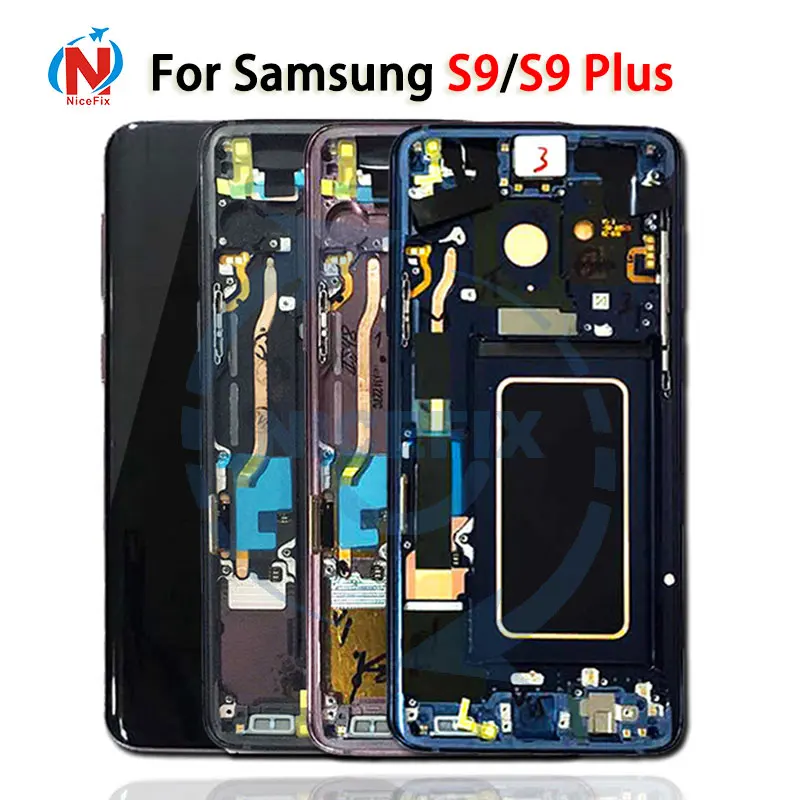 Оригинальный Для Samsung S9 LCD s9 plus дисплей сенсорный экран дигитайзер с рамкой для