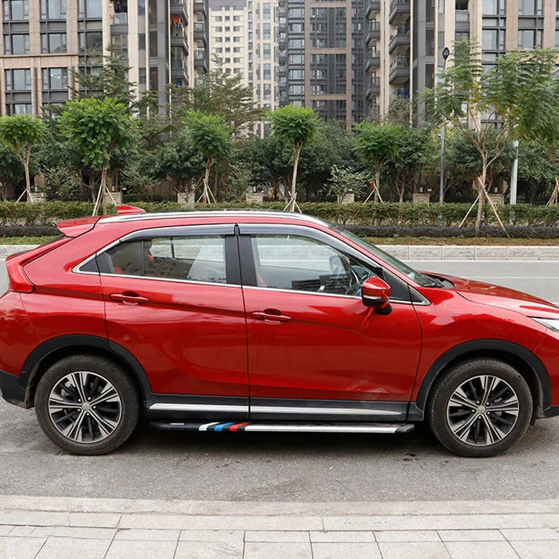 Для Mitsubishi Eclipse Cross пластиковые наружные оконные козырьки боковые Защита от солнца и дождя вентиляционные дефлекторы крышка отделка 4 шт