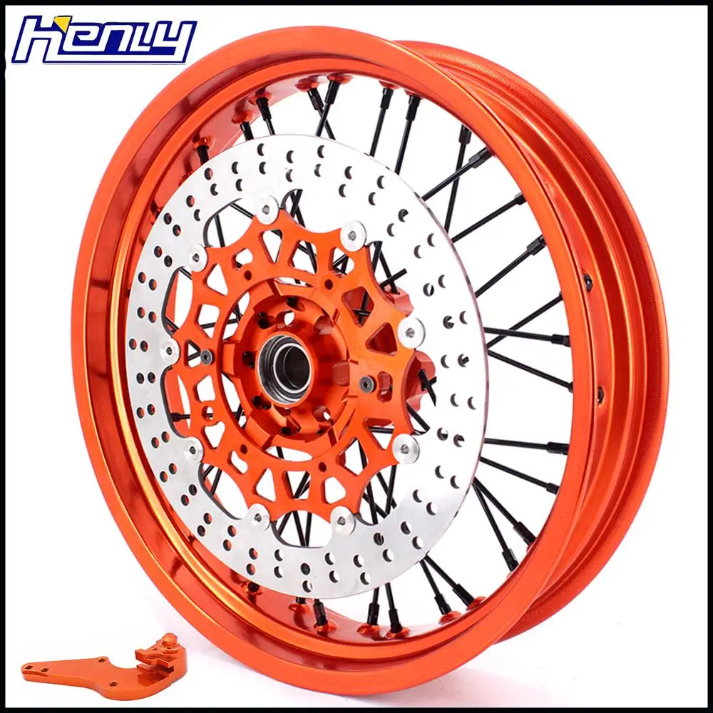 3,5/5,0 Supermoto спицевые колеса Supermotard обод Набор для KTM SX SXF XC XCW EXC EXCF 125 150 200 250 300 350 450 505 2003