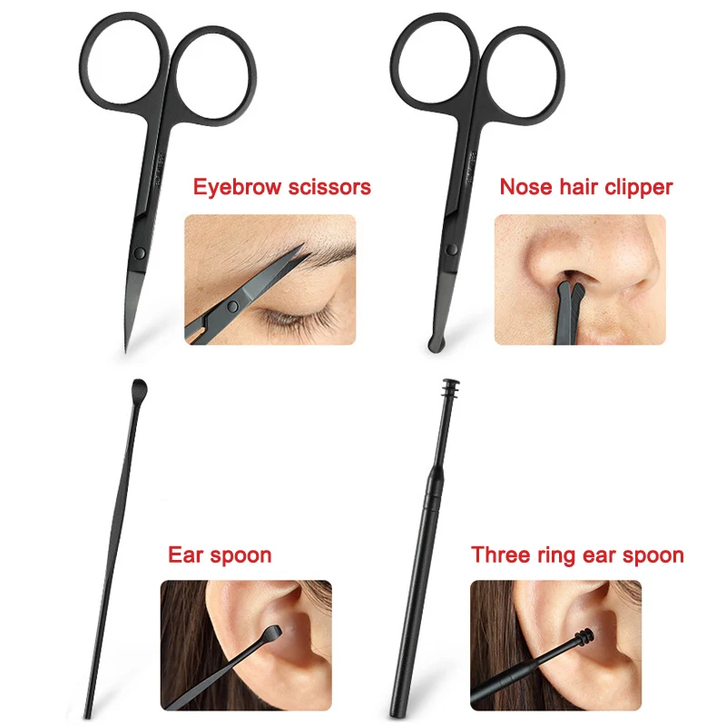 Hot 18Pcs/Set Nail Clippers Manicure Pedicure Kit Finger Toe Scissor Grooming Tools CNT 66