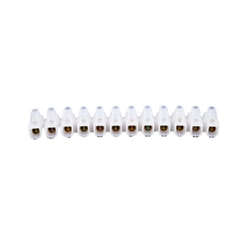 

60 Amp - 12 Way Strip Terminal Block Strip - Electrical Wire Connector Amp:60A Connector Block
