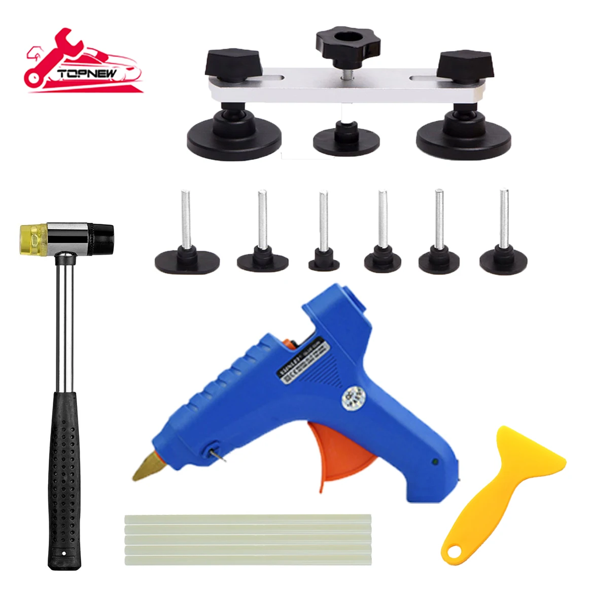 

PDR Tools Paintless Dent Repair Tools Removal Dent Puller Dent Lifter Hand Tool Set PDR Tool kit
