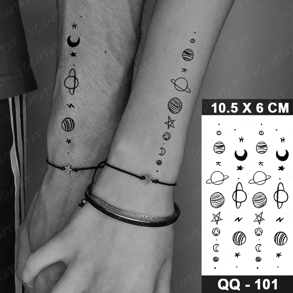 Tatouage Visage Triste Et Heureux Autocollant de Tatouage Temporaire pour Enfant Garçon et Fille, Transfert  d'Eau, Terre, Étoile, Lune, Galaxie, Mignon, Ligne Noire, Petite Taille |  AliExpress