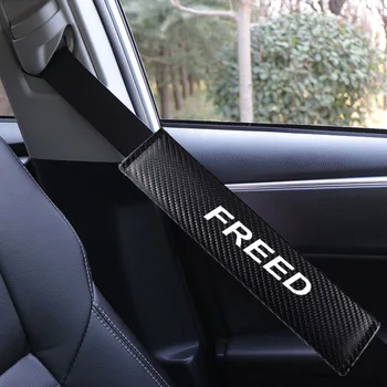 

2 Pcs Car Shoulder Belt Safety Padding for honda freed Car Seatbelt Covers Interior Styling Accessories