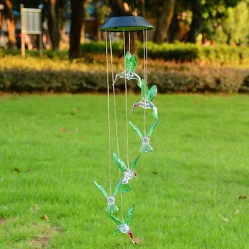 

Solar Color Changing Led Bird Wind Chimes Garden Solar Wind Chime Light