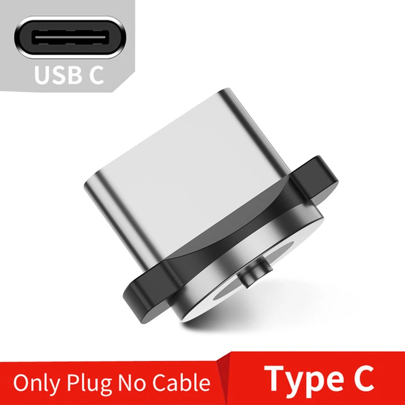 Only Type C Plug Магнитный кабель type C QC 3,0 USB быстрое автомобильное зарядное устройство телефон для samsung S8 A80 A30 Motorola Z4 One power Redmi Note 7 htc U11 LG G6 - Тип штекера: Only Type C Plug