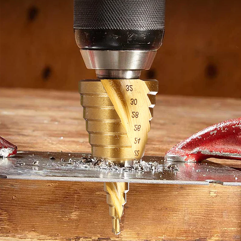 HSS Спиральная рифленая-ступенчатое сверло(от 4 до 12 лет/20/32 мм ...