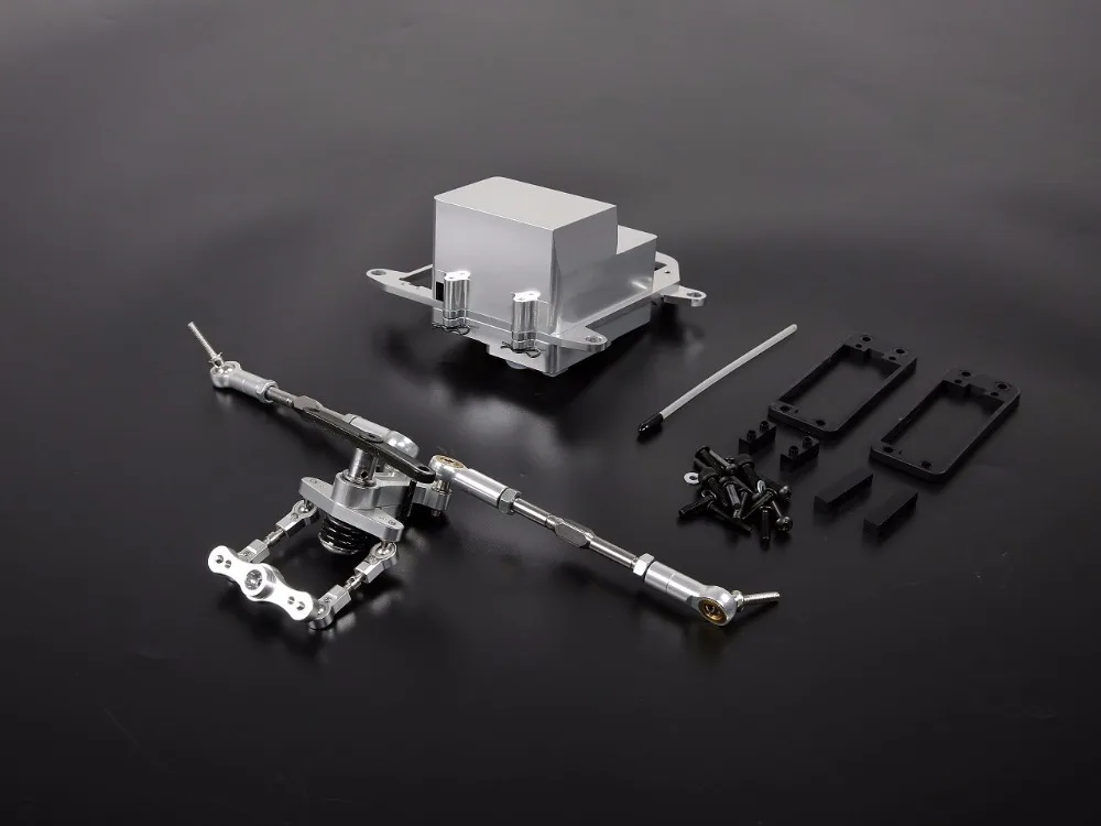 Обновленная часть симметричная система рулевого управления с Сплав CNC батарея Чехол комплект подходит для 1/5 HPI Rovan km BAJA 5B 5T 5SC