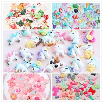 

30Pcs/lot Mix Variety Resin Beads Decoration Crafts Flatback Cabochon Scrapbooking Fit Phone Embellishments Diy Accessories