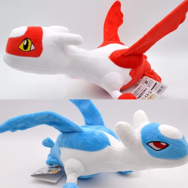Красный/синий Latias плюшевые игрушки 30 см карманные Косплей животные куклы детские игрушки, срезанные плюшевые игрушки для детей подарок