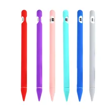 1 шт. красочная ручка стилус силиконовый защитный чехол мягкий совместимый для Apple пенал совместимый для iPad Tablet