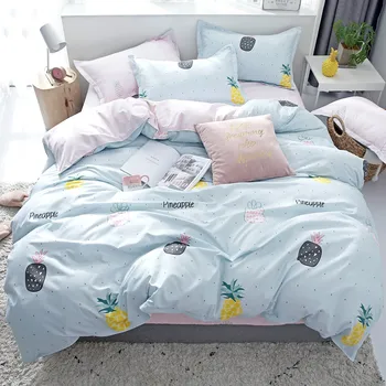 

Quilt Quilt Cover Two-Piece Set Girl Heart Bed Sheet Three-Piece Bedding Sheets Student Dormitory Single Girls