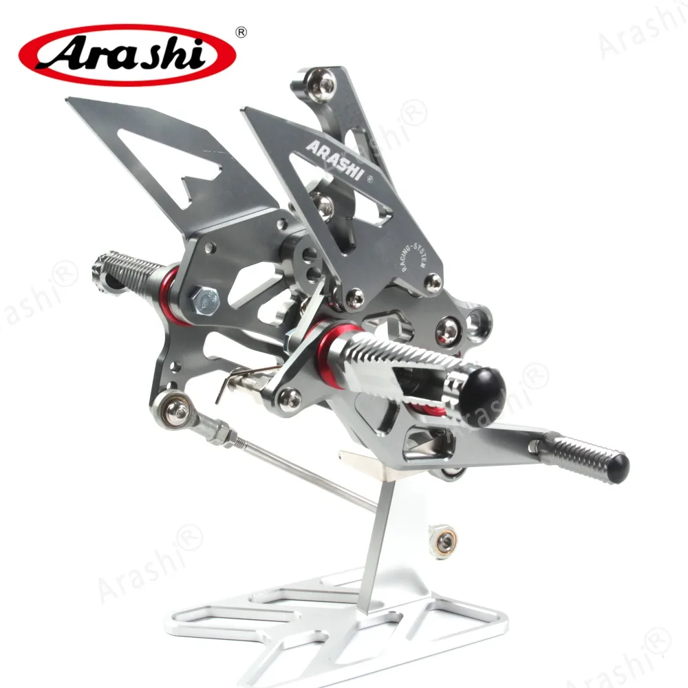 Arashi Rider CNC регулируемая подножка для YAMAHA R3 R25 YZF R3 R25- подножки задние наборы задние наборы из алюминия