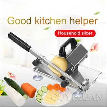 

Lamb roll slicer household manual lamb slice Small meat cutting artifact Frozen cooked beef roll meat cutter