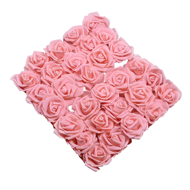 10/20/30 шт 8 см из вспененного полиэтилена, бутоны для дома Свадебные украшения Искусственные цветы «сделай сам» невесты Букет Скрапбукинг - Цвет: Rose pink