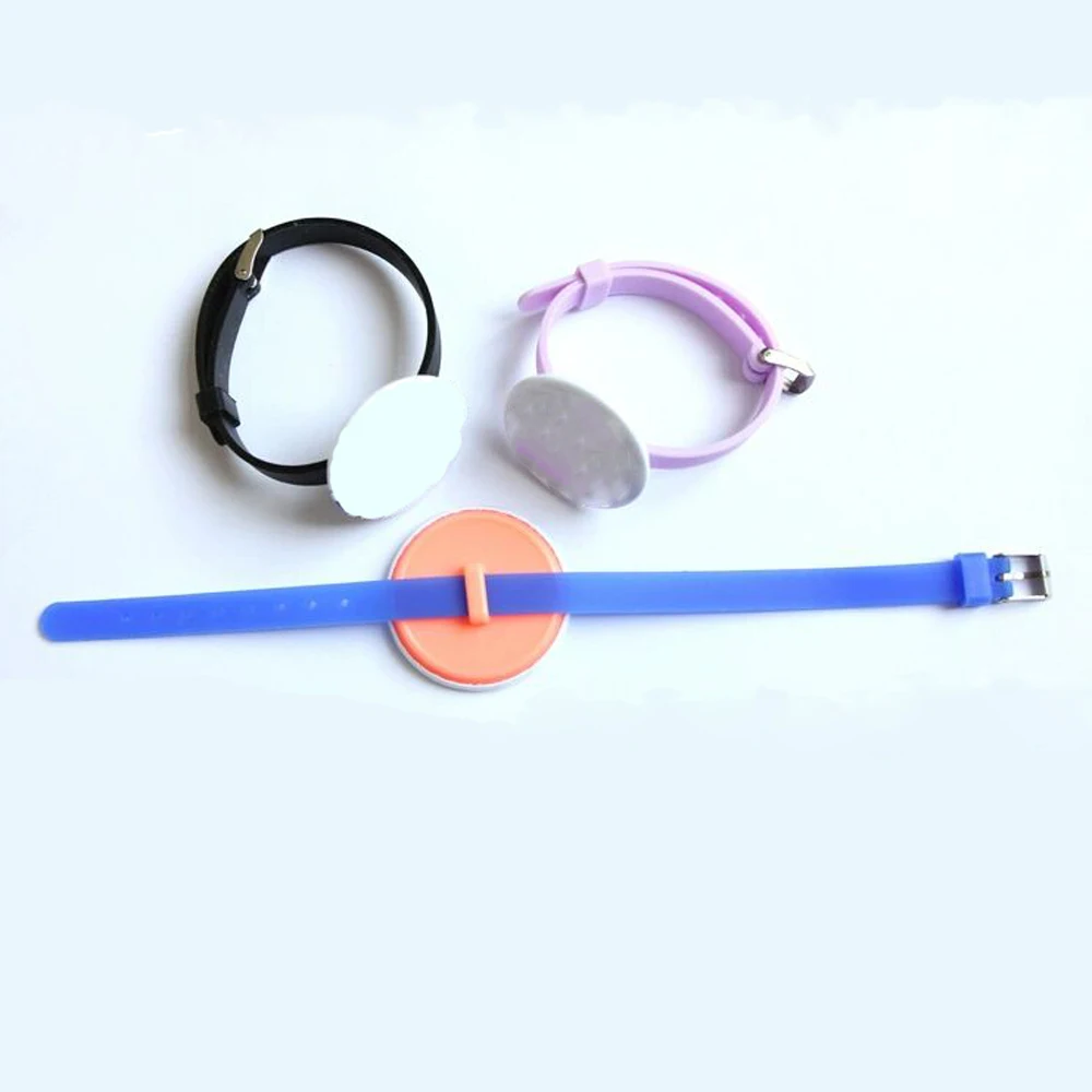 Badge Consumables badge parts button making supplies 100 Pcs/Set 25mm Romance Silicone Wristband Rubber Badge Machine DIY Blank Materials Accessories