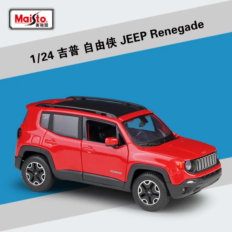Maisto 1:24 JJEEP Grand Cherokee Laredo сплав модель автомобиля ремесла украшение коллекция игрушка инструменты подарок - Цвет: JEEP Renegade