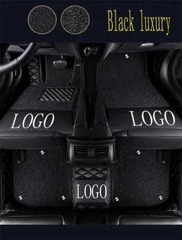 

Car floor mats with Logo/Brand Logo for Suzuki Jimny Swift SX4 S-cross 5D Waterproof car-styling leather Anti-slip carpet liners