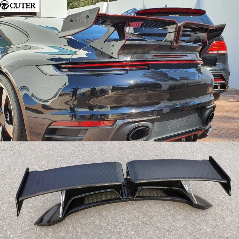 911 992 Ta Style Serat Karbon Spoiler Belakang Fiber Glass Sayap Mobil Tubuh Kit Untuk Porsche 911 992 Carrera 2019 Body Kit Aliexpress