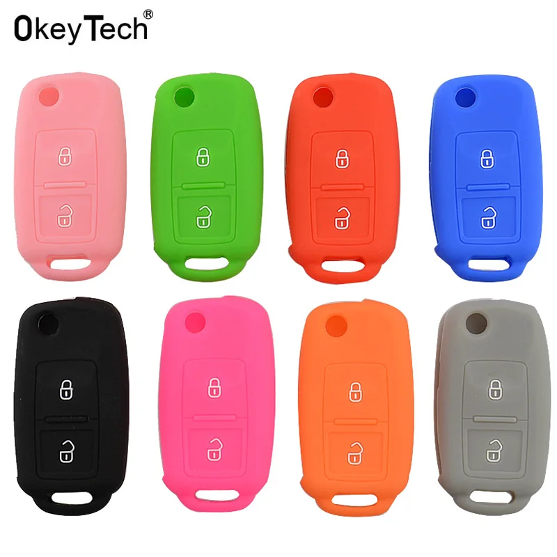 OkeyTech силиконовый чехол для Volkswagen Golf Passat Polo MK4 Bora Altea Alhambra Touran Sharan автомобильных