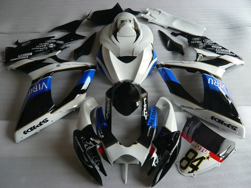 Набор обтекателей мотоцикла для GSXR600 750 K6 06 07 GSXR 600 GSXR750 2006 2007 Топ синий белый черный