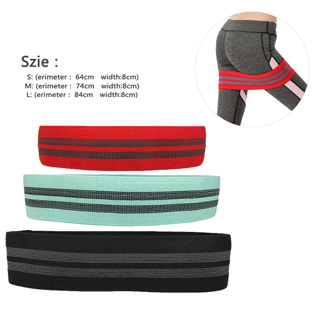 3pcs Yoga Pilates Leg Workout Elastic Bands Circle Hip Resistance Bands Training Expander Gym Fitness Equipment Dropshipping