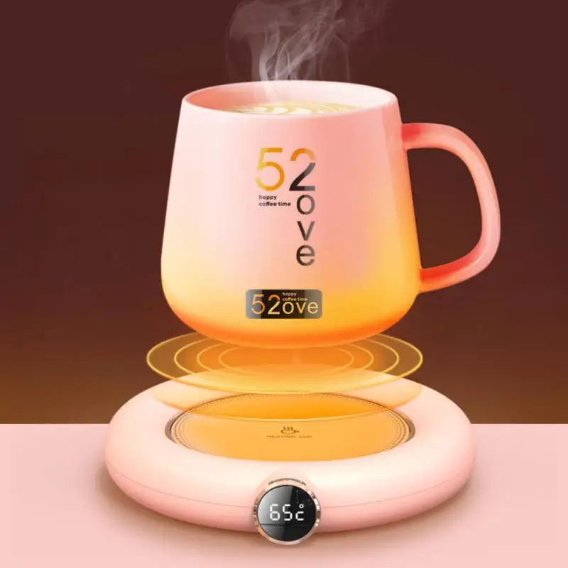 Chauffe-biberon portable USB chauffant tapis de tasse chaud maison numérique température réglable chauffe-biberon pour bébé cadeau d'hiver pour petite amie_voghion.com