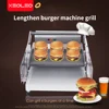 XEOLEO Baking Making Machine Burger Maker Commercial Double Layer Stainless Steel Hamburger Baker Home Appliance Food Processor 4